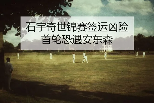 石宇奇世锦赛签运凶险 首轮恐遇安东森